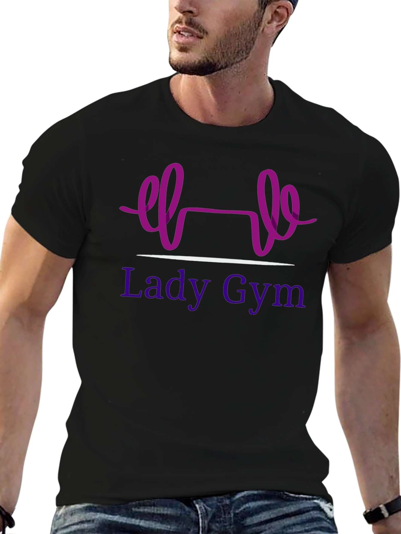 Lady Gym Black T-Shirt