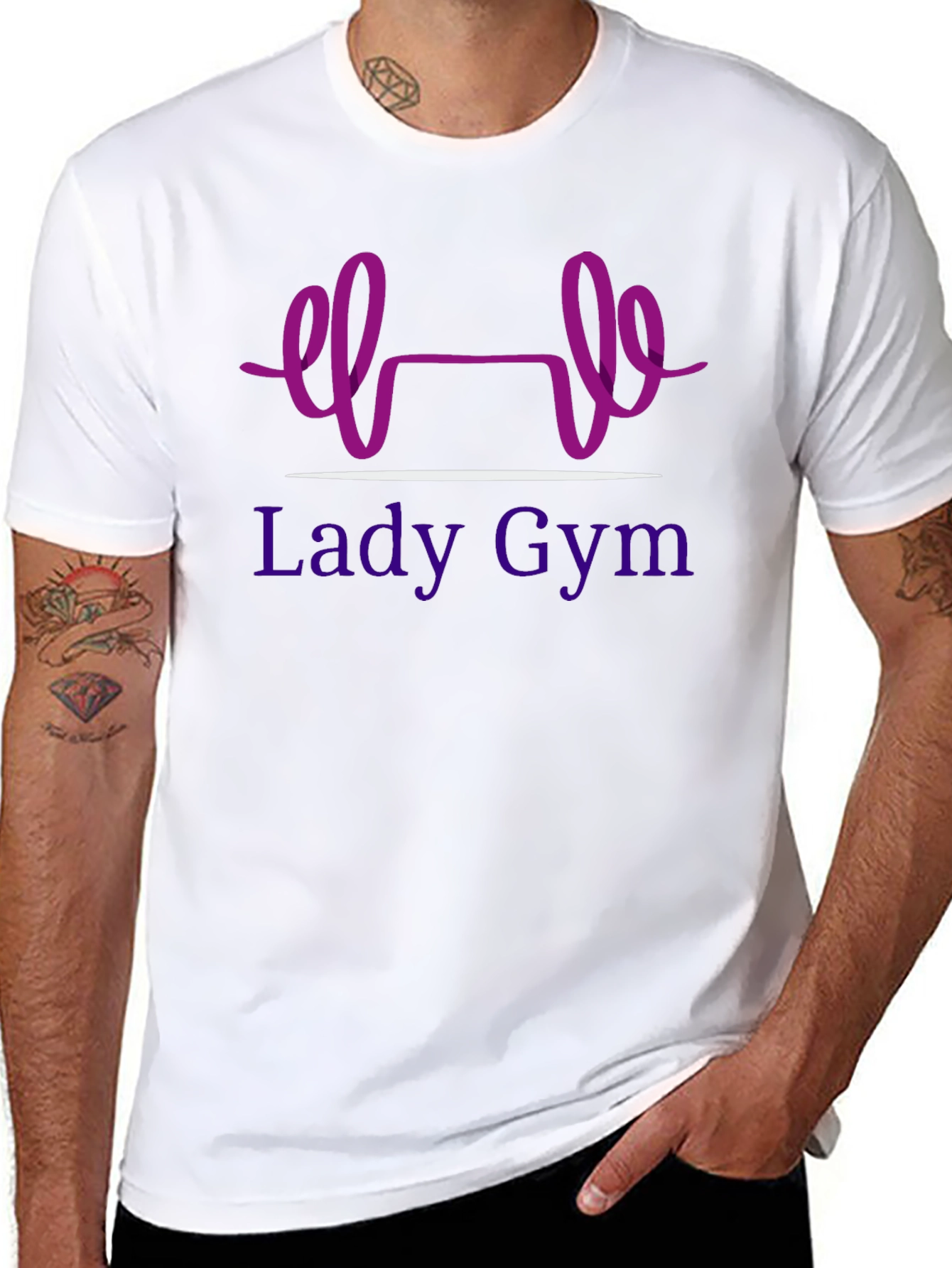 Lady Gym Black T-Shirt