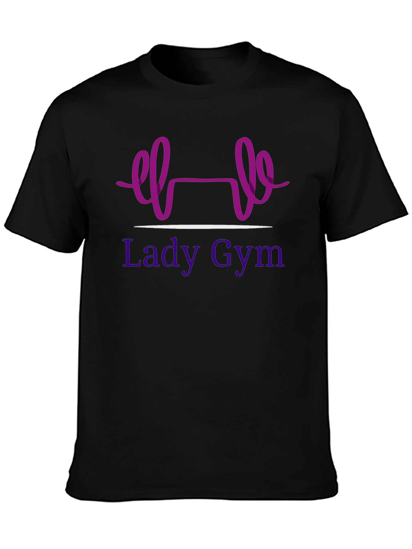 Lady Gym Black T-Shirt