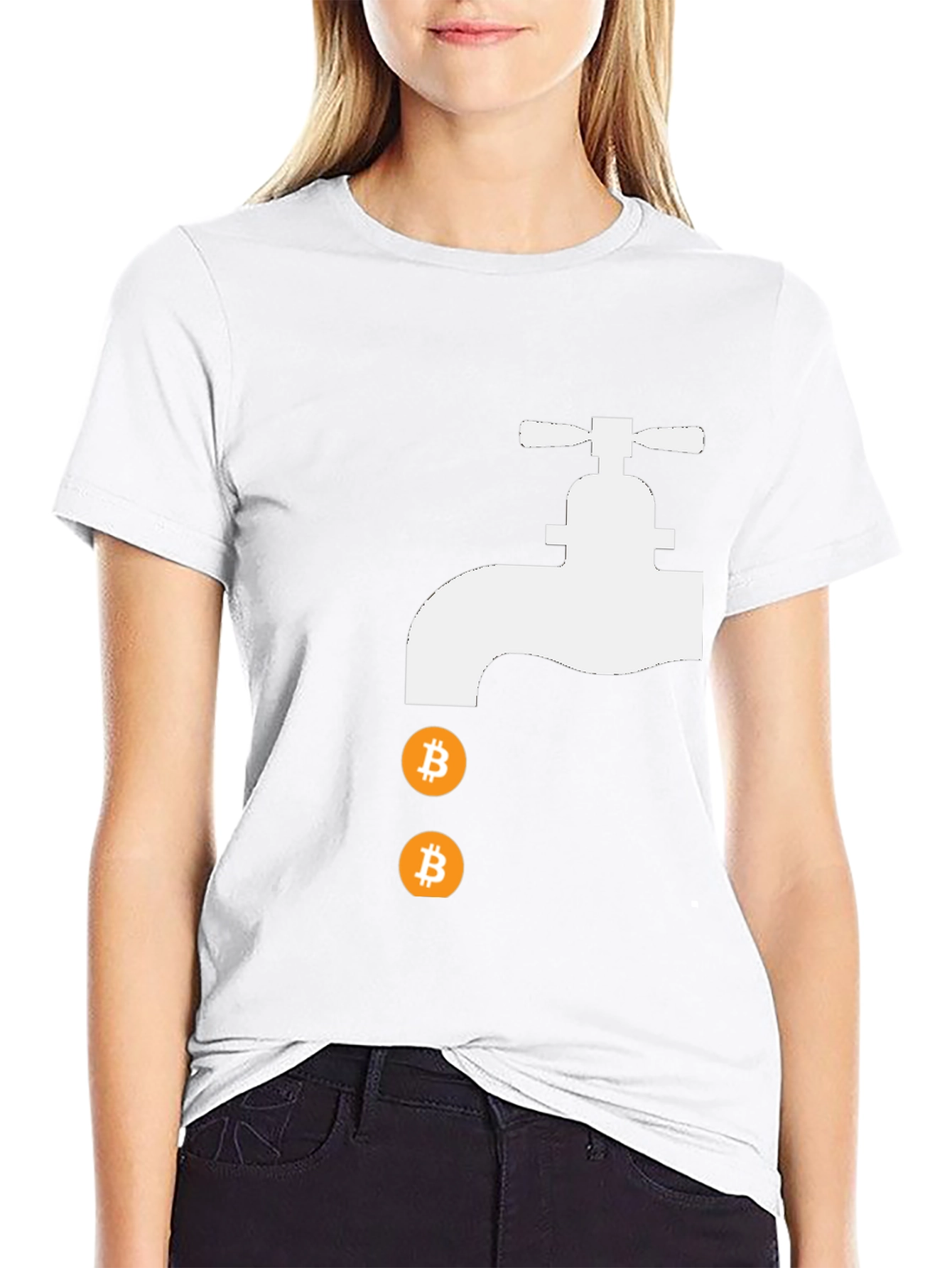 Bitcoin Faucet Graphic Tee - Crypto T-Shirt