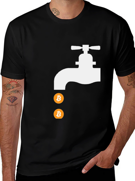 Bitcoin Faucet Graphic Tee - Crypto T-Shirt