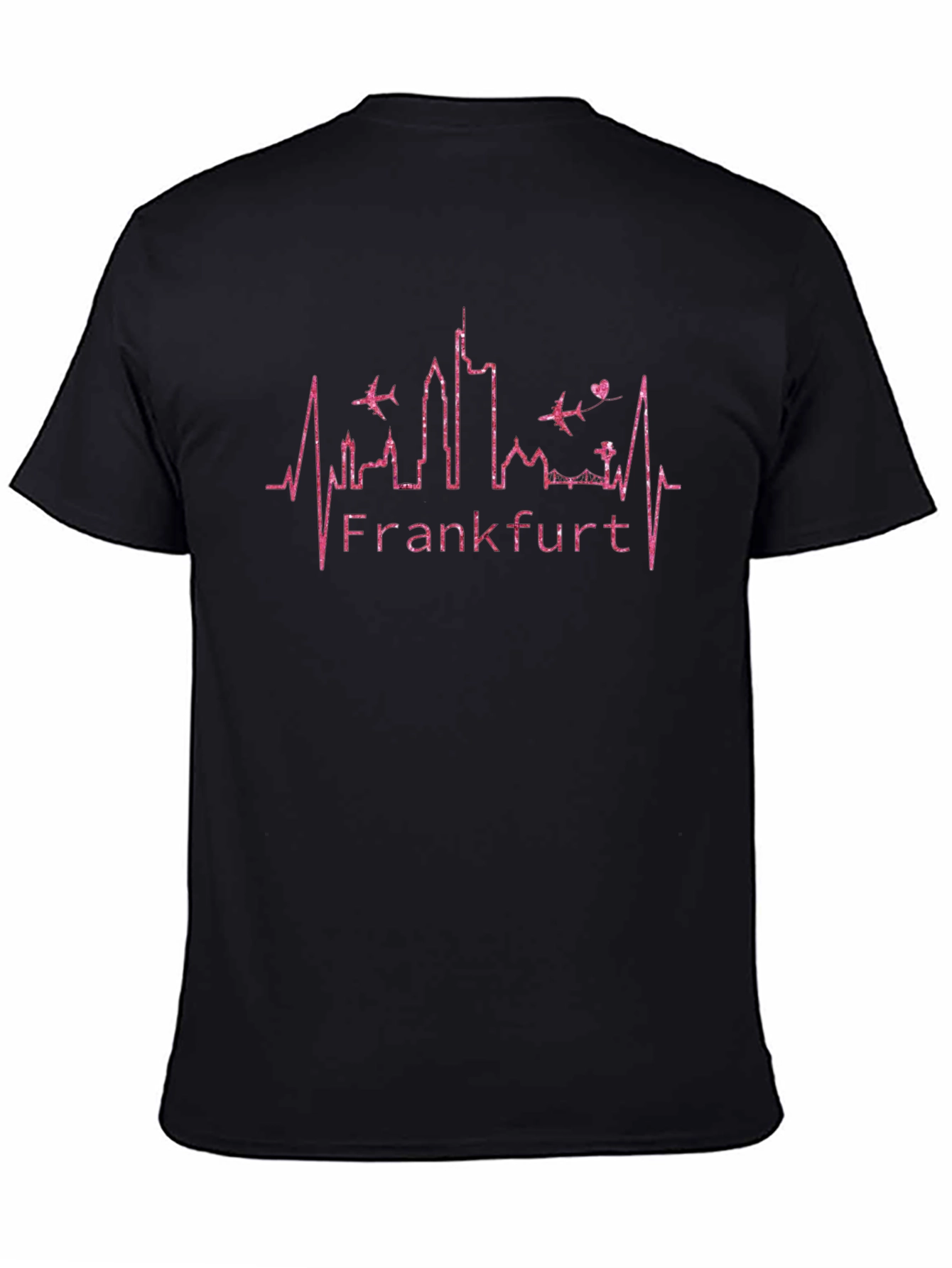 Frankfurt Skyline Heartbeat T-Shirt