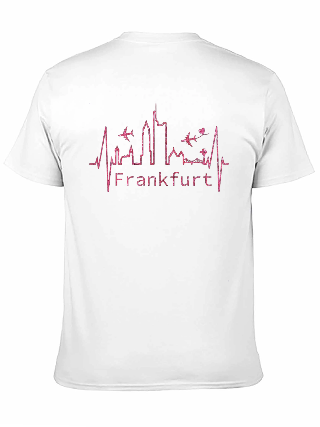Frankfurt Skyline Heartbeat T-Shirt