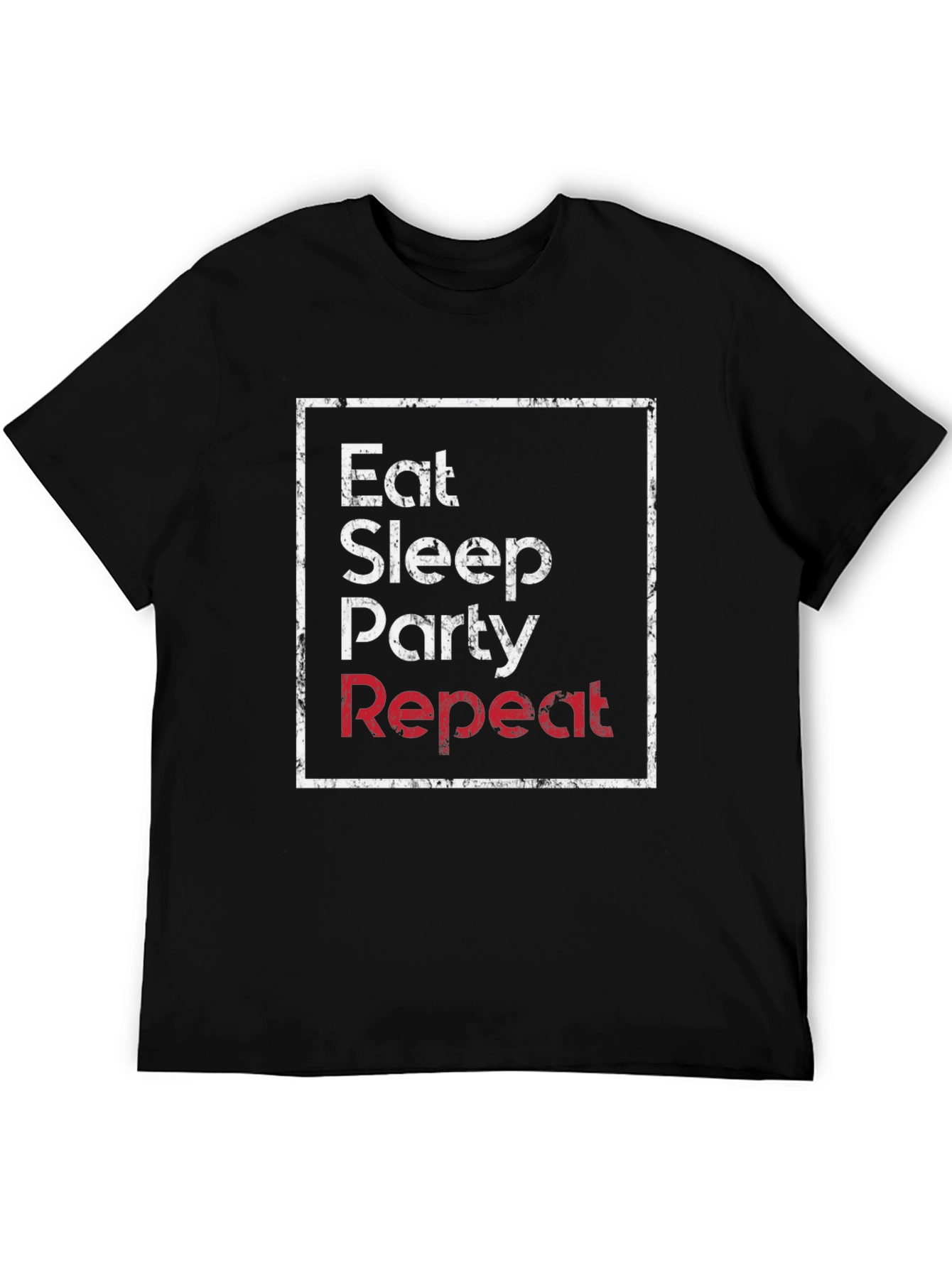 Eat Sleep Party Repeat Graphic Tee