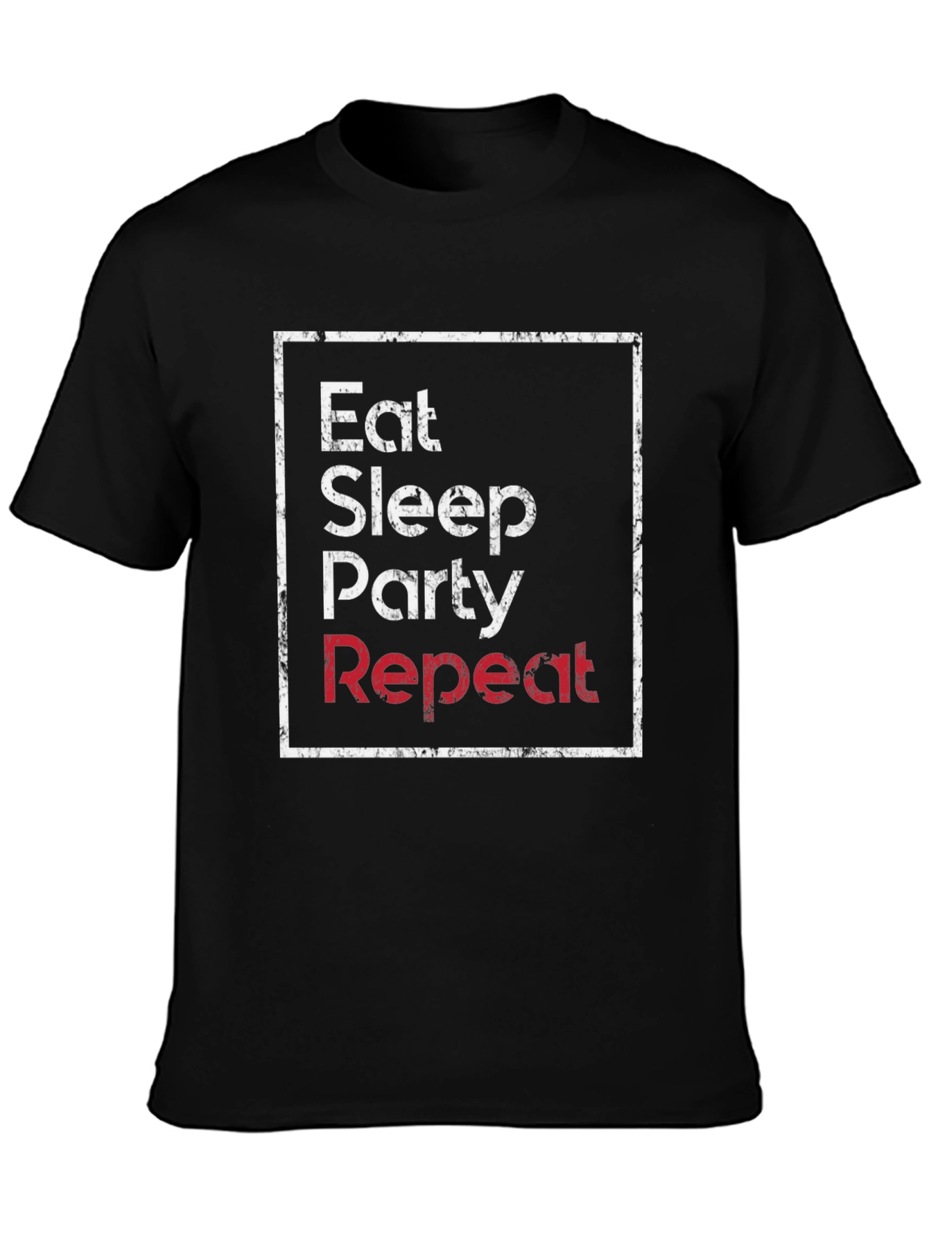 Eat Sleep Party Repeat Graphic Tee