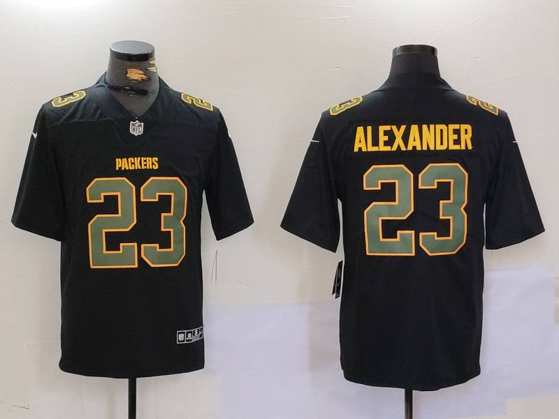 Men's Green Bay Packers Jaire Alexander #23 Black Fashion Game Jerseys