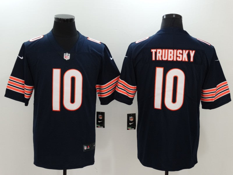 Men's Mitch Trubisky #10 Chicago Bears Season Jerseys Blue