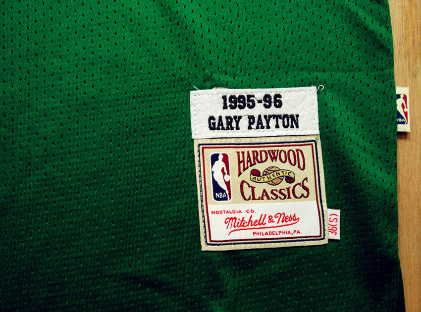 SuperSonics No. 20 Gloves Gary Payton Green 95-96 Classic Retro Premium Mesh Fan Edition Jersey