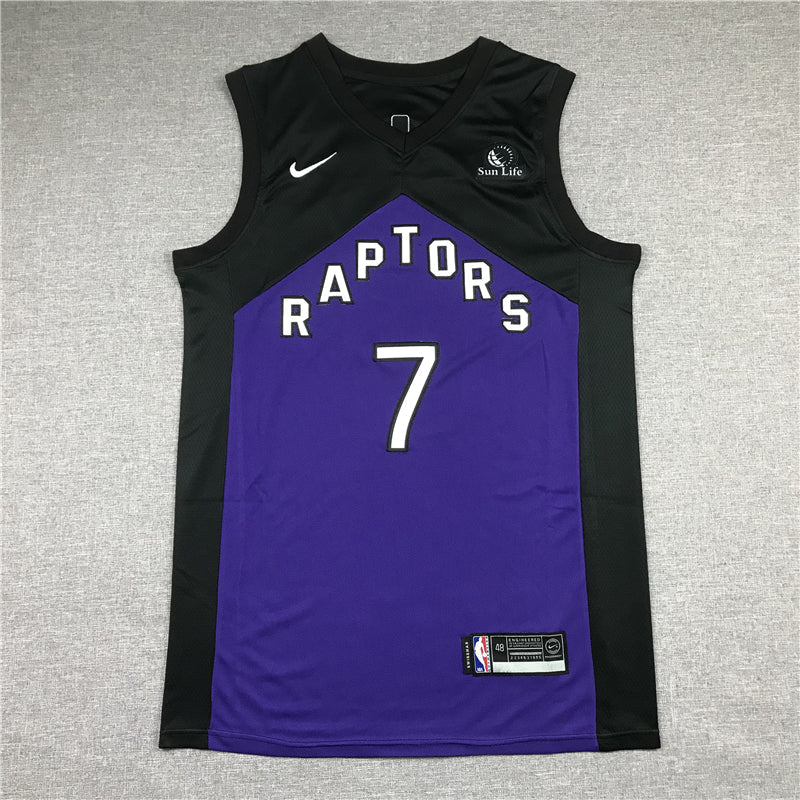 Men's Toronto Raptors Kyle Lowry Black/Purple 2020/21 Swingman Player Jerseys