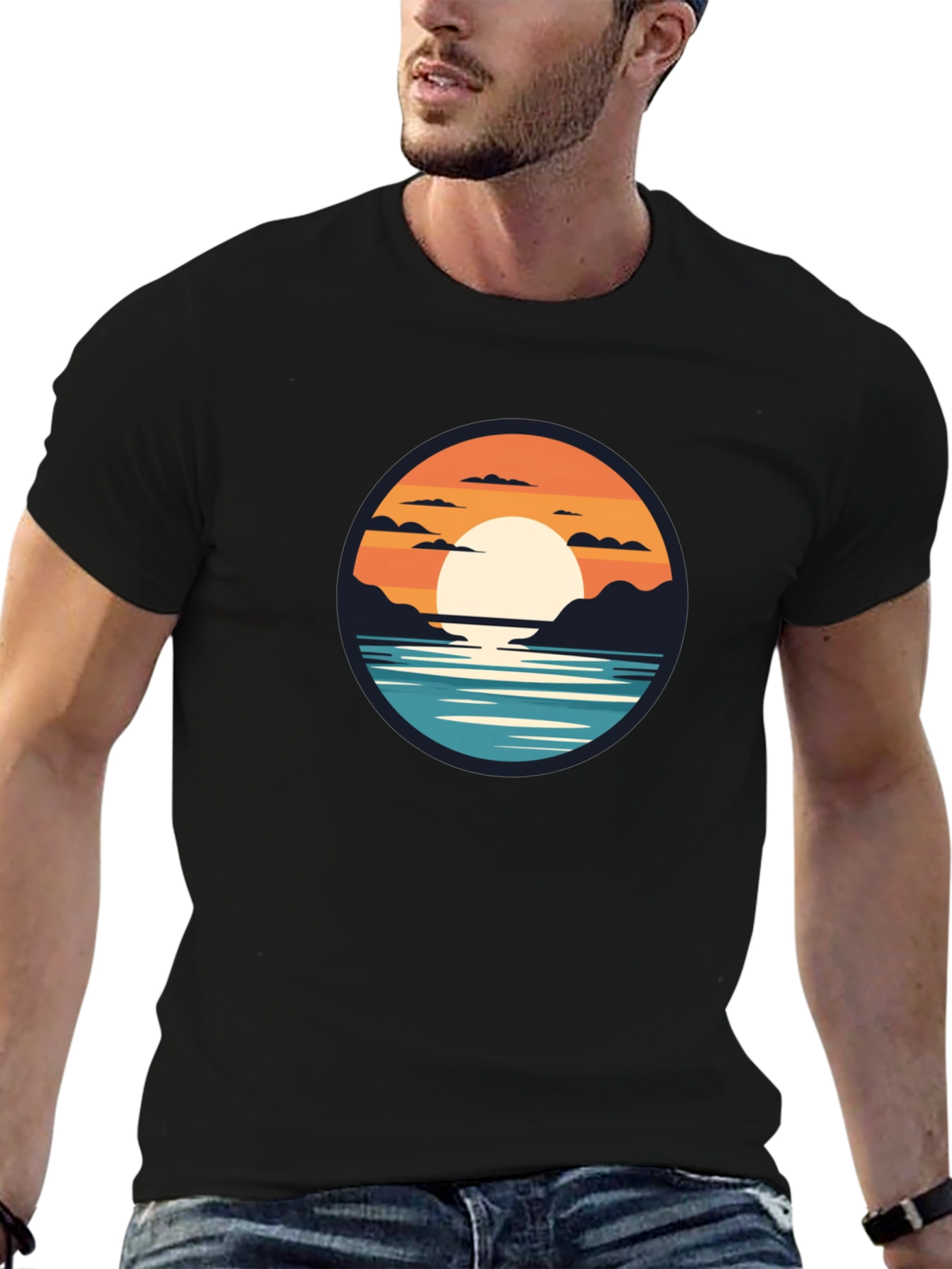 Sunset Graphic T-Shirt - Relaxed Fit
