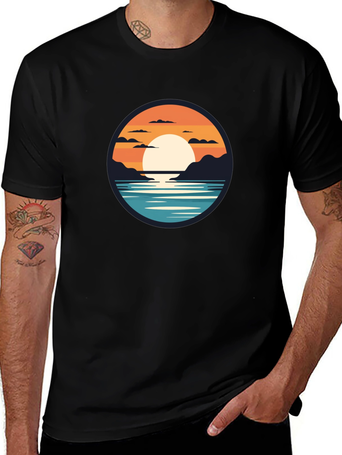Sunset Graphic T-Shirt - Relaxed Fit