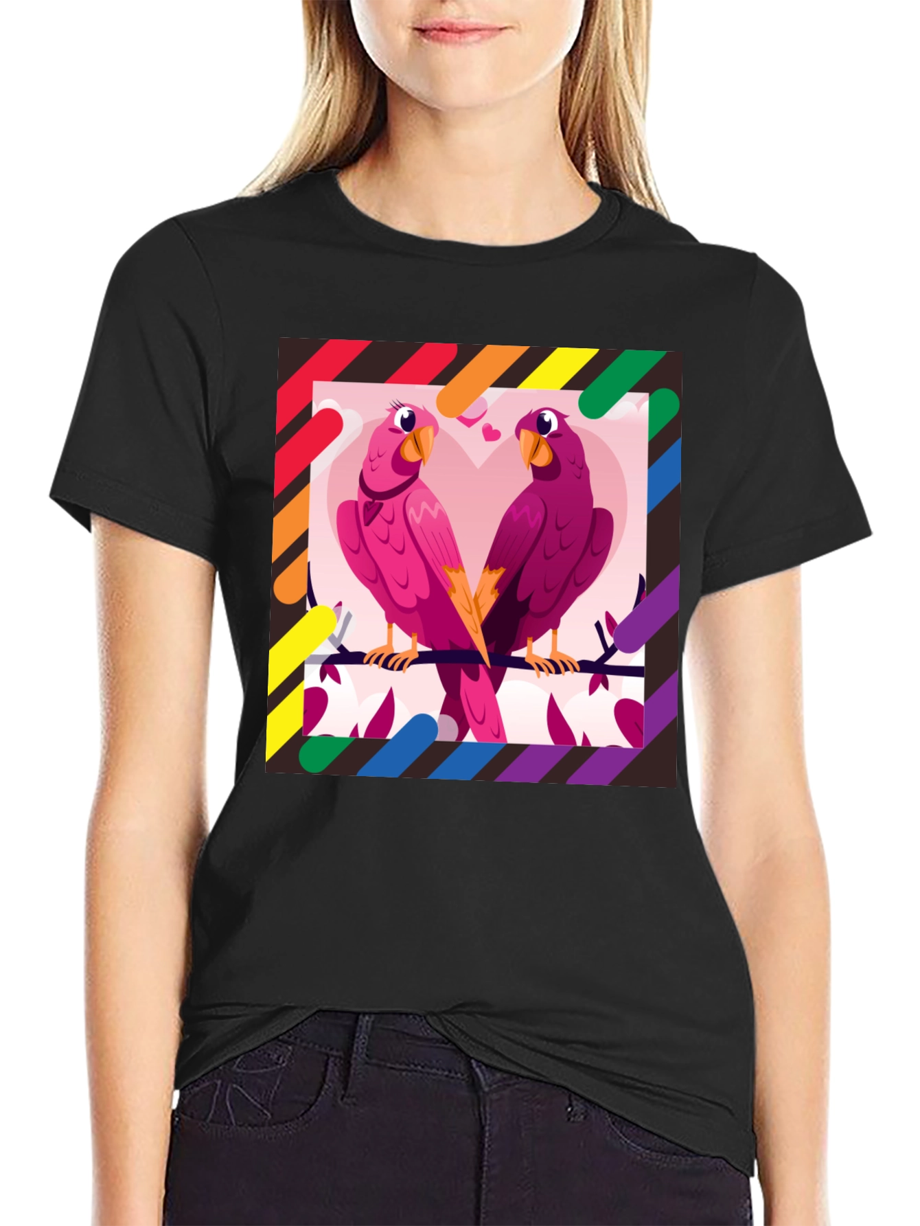 Love Birds LGBTQ Pride T-Shirt