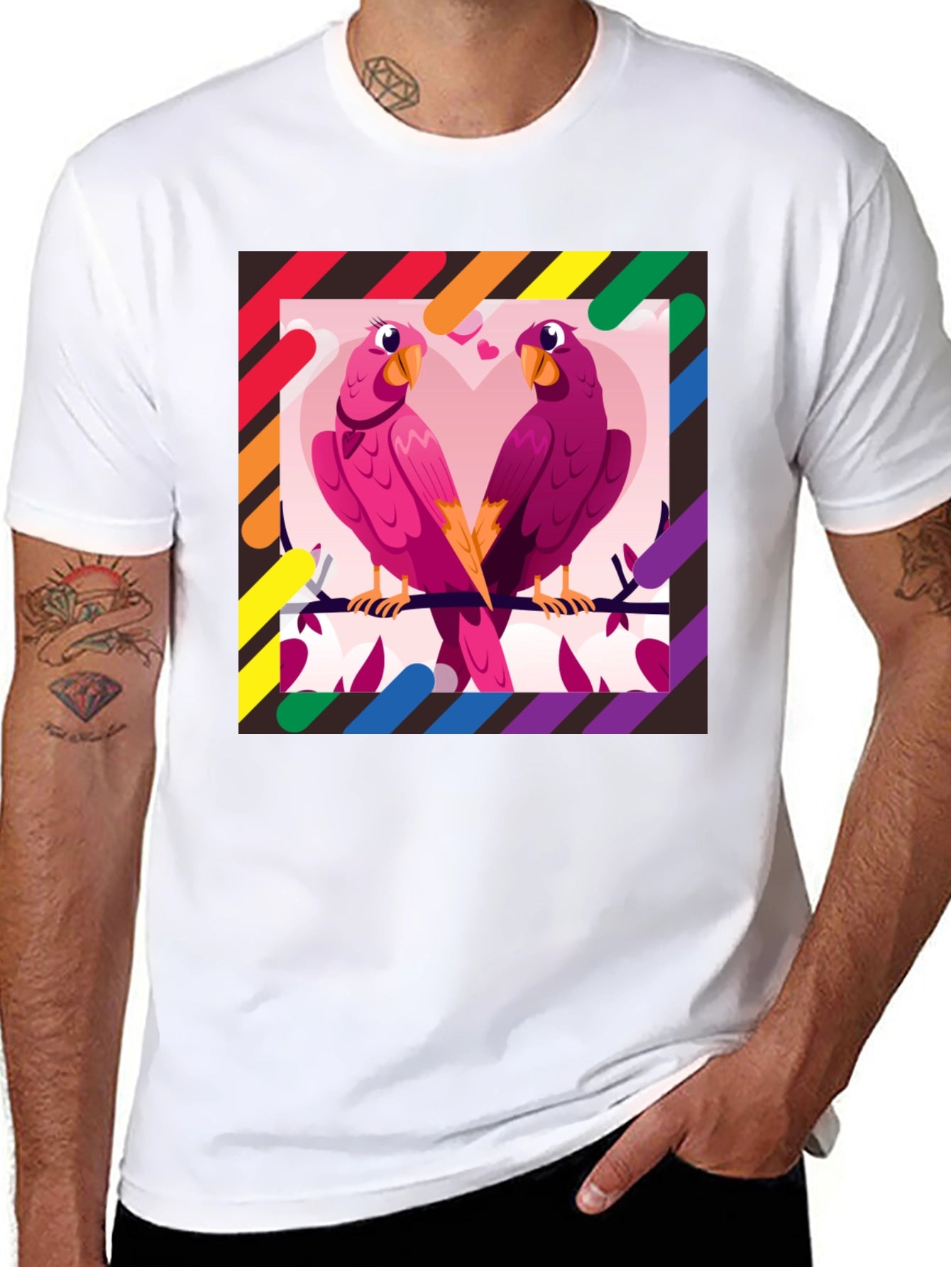 Love Birds LGBTQ Pride T-Shirt