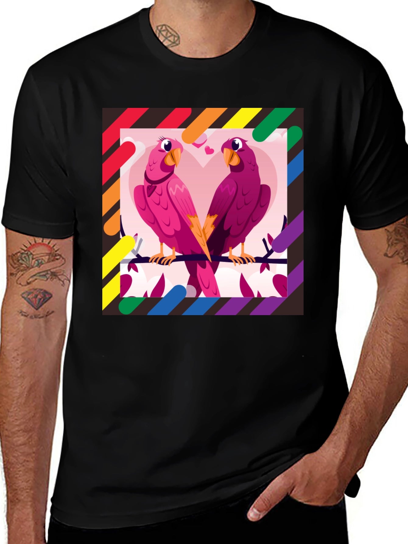 Love Birds LGBTQ Pride T-Shirt
