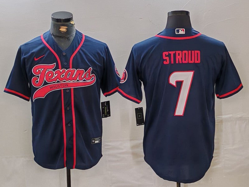 Men's Houston Texans C.J. Stroud #7 Navy Player Jerseys