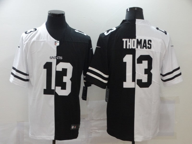 Men's New Orleans Saints Michael Thomas #13 Black/White Game Jerseys