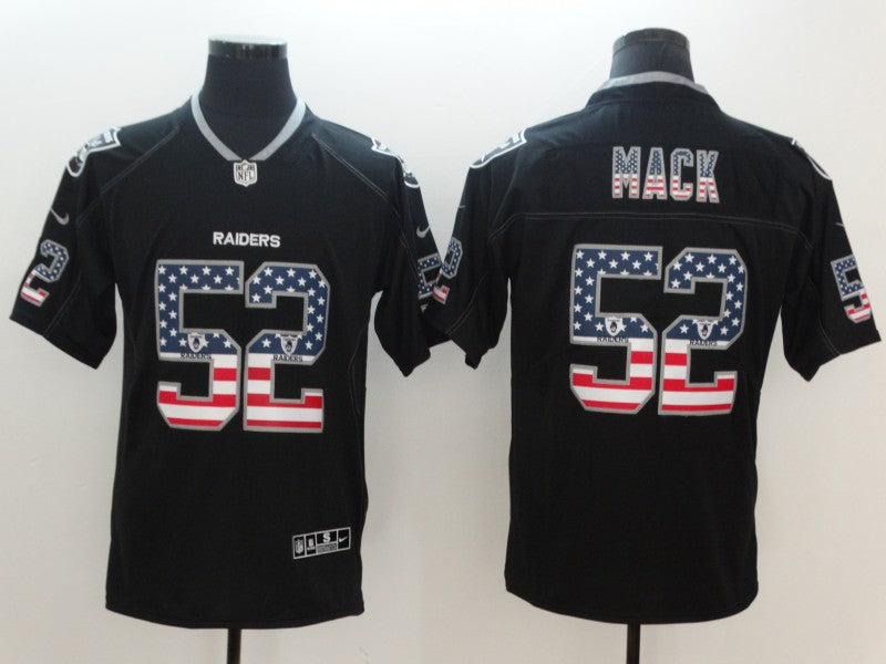 Men's Las Vegas Raiders Khalil Mack #52 Black Player Game Jerseys