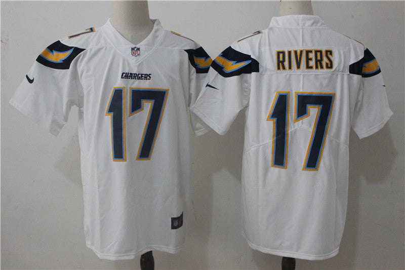 Men's Los Angeles Chargers Philip Rivers #17 White Game Jerseys