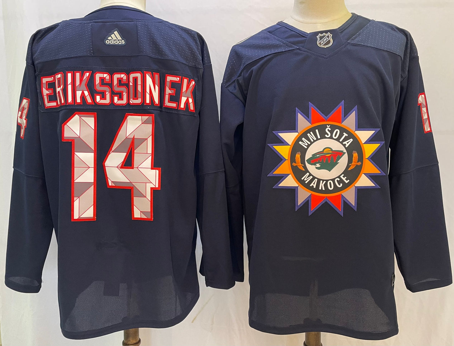 Men's Minnesota Wild Joel Eriksson Ek #14 Black Breakaway Player Jerseys