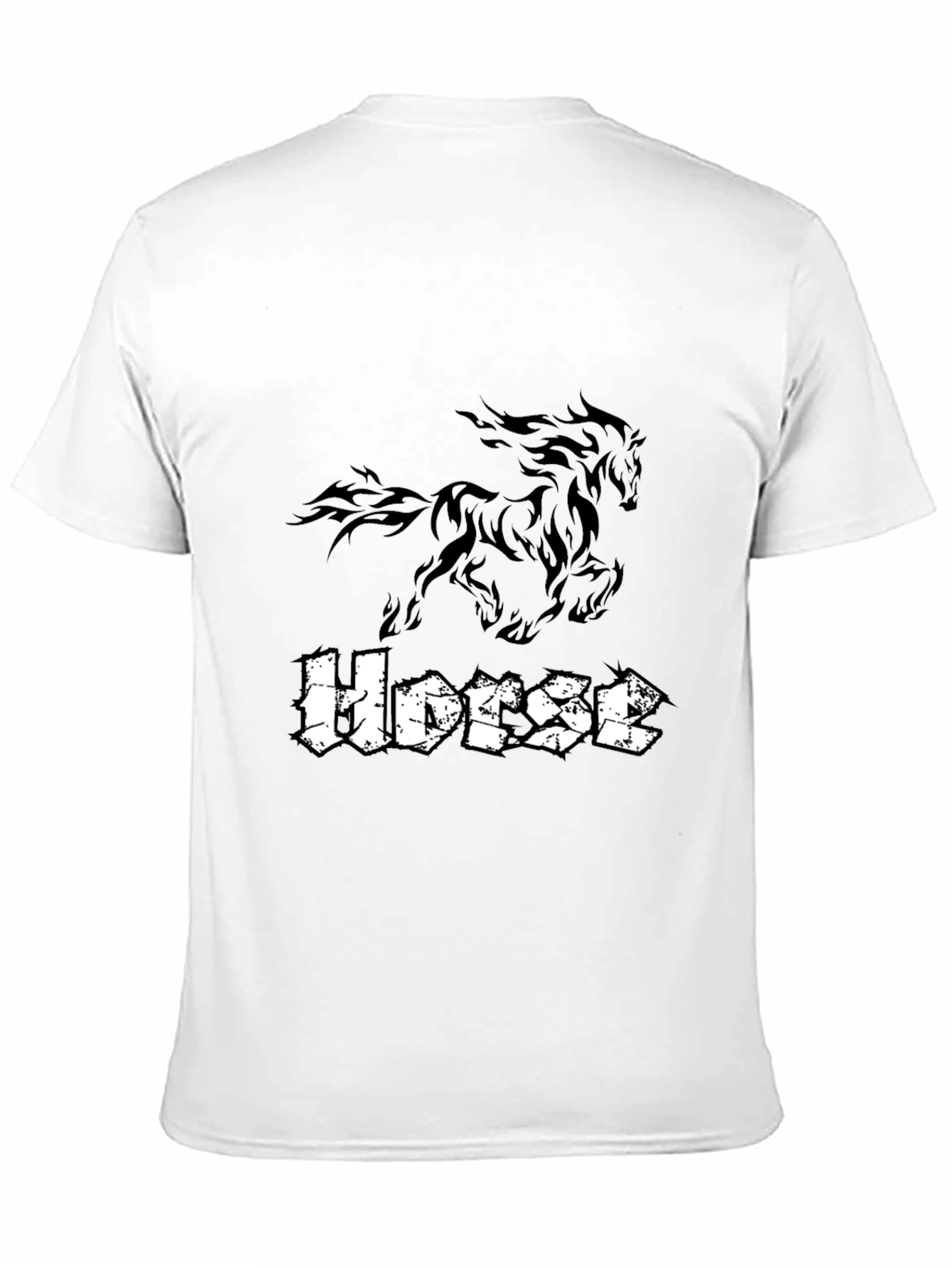 Black Horse Graphic Tee - Stylish Casual Wear