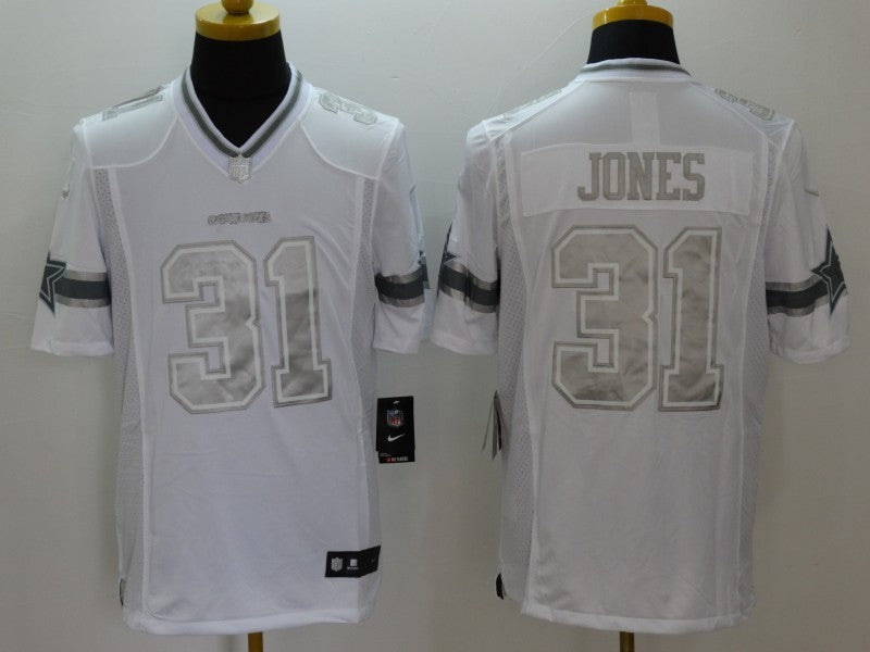 Men's Dallas Cowboys Byron Jones #31 White Game Jerseys