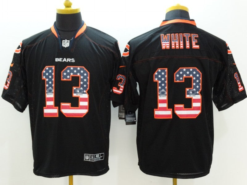 Men's Chicago Bears Kevin White #13 Black Game Jerseys