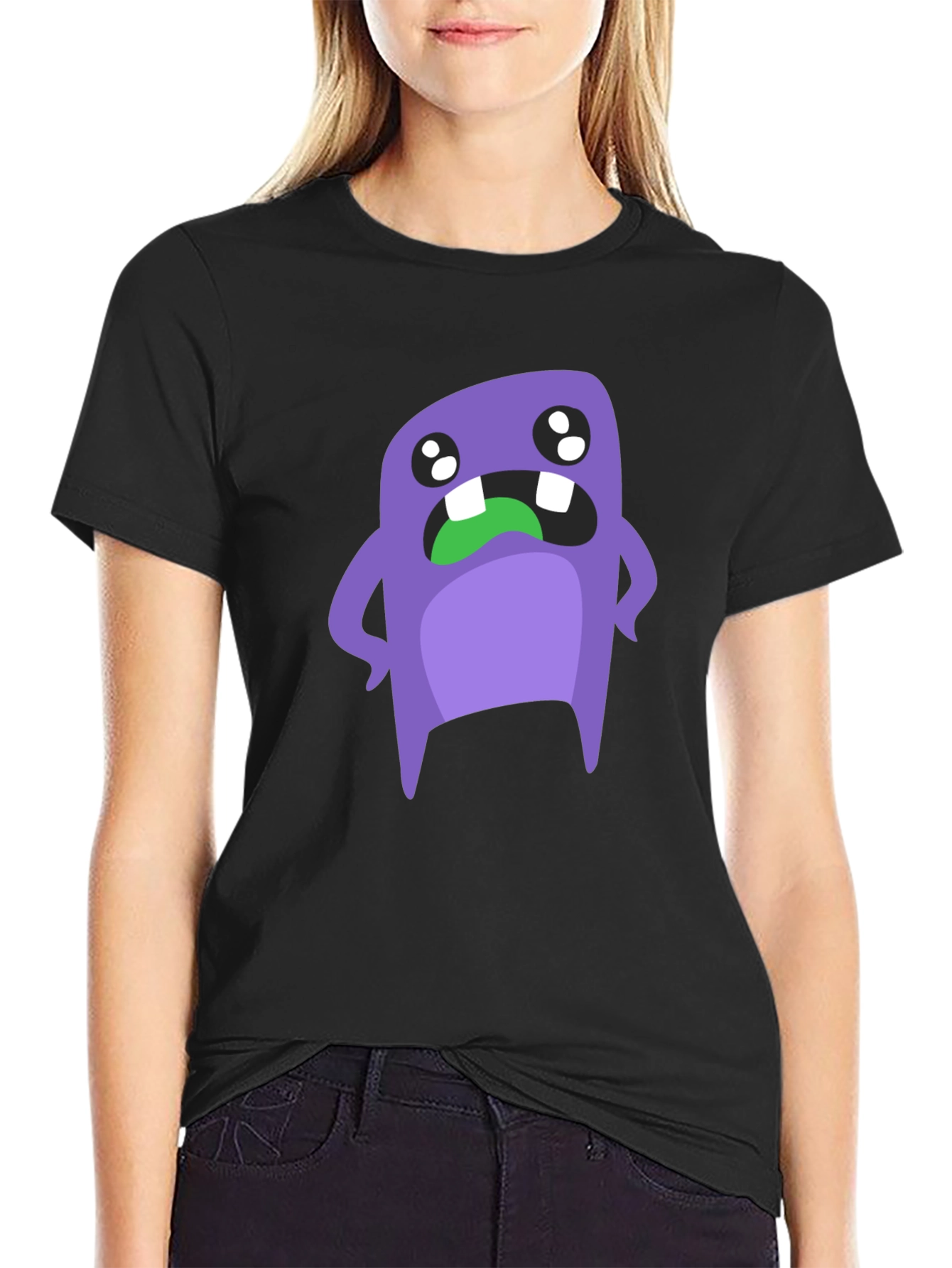 Monster Graphic Tee - Black