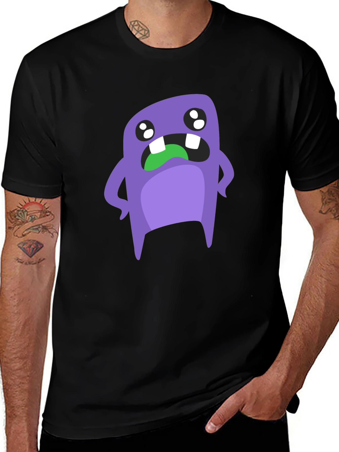 Monster Graphic Tee - Black