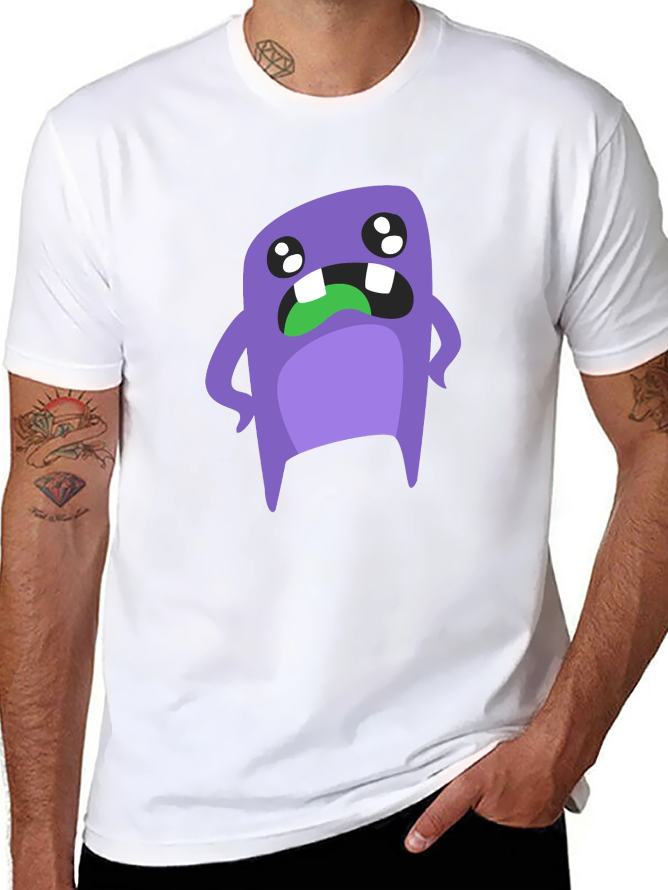Monster Graphic Tee - Black