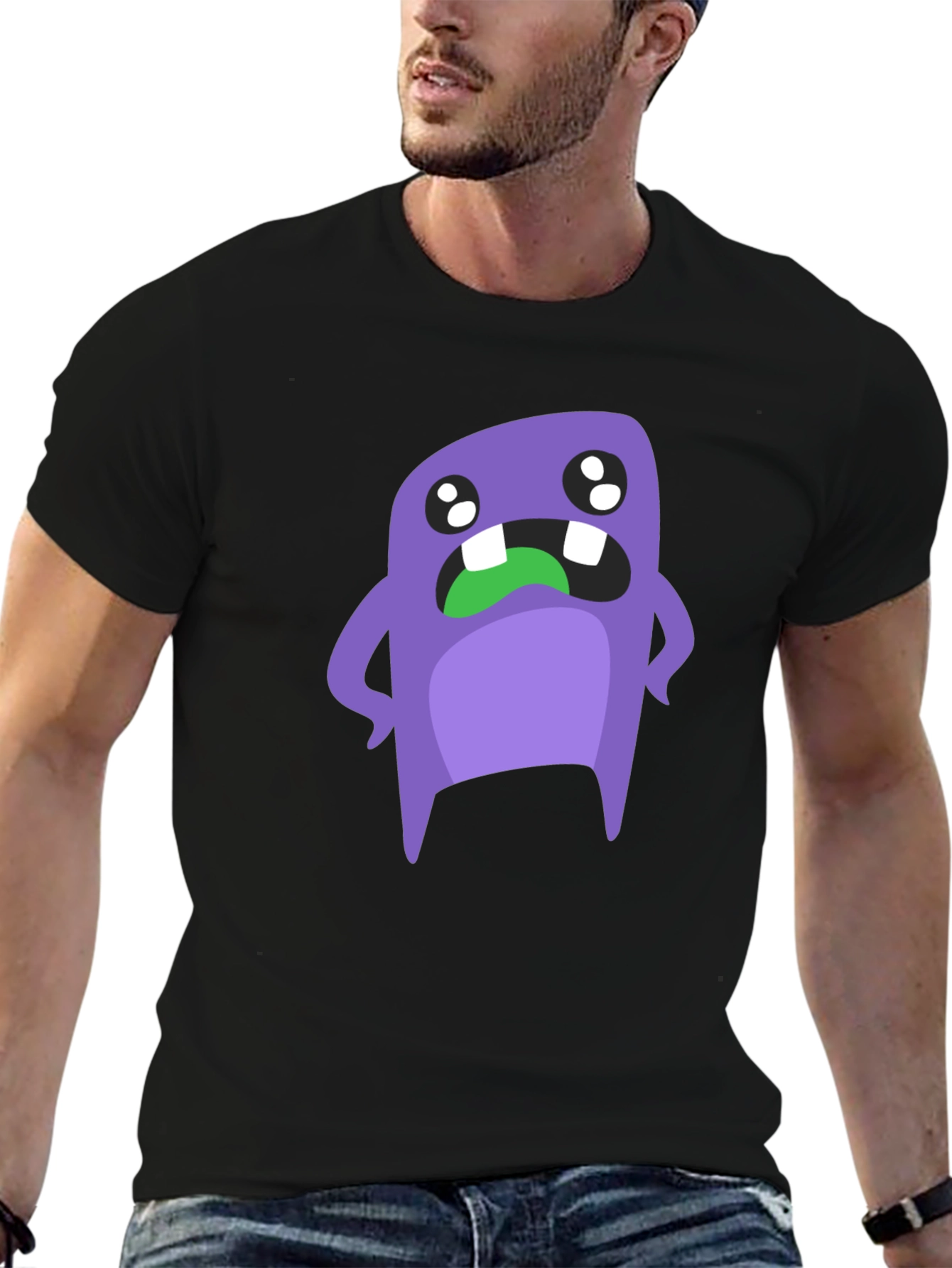 Monster Graphic Tee - Black