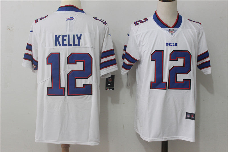 Men's Buffalo Bills Jim Kelly #12 White Game Jerseys