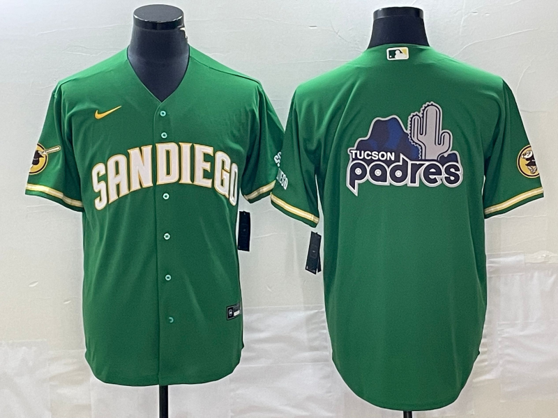 Men's San Diego Padres Green Replica Team Jerseys