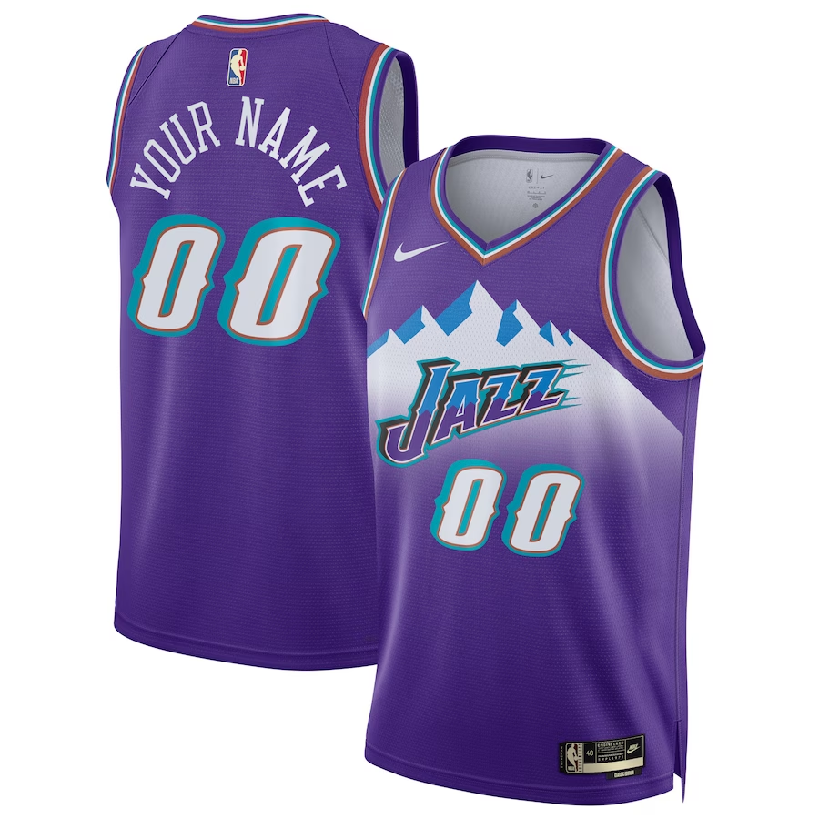 Men's Utah Jazz Purple 2022/23 Custom Swingman Jerseys - Classic Edition