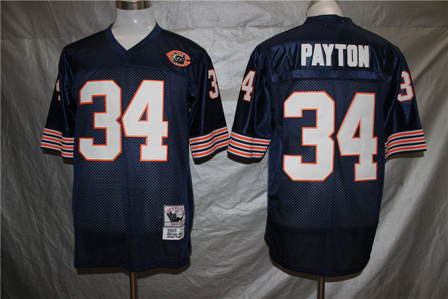 Men's Chicago Bears Walter Payton Mitchell & Ness Navy Legacy Replica Player Jerseys