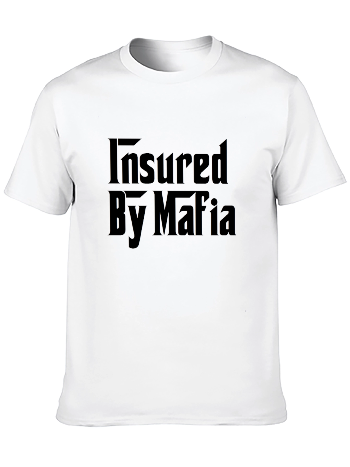 Insured By Mafia Graphic T-Shirt - Black