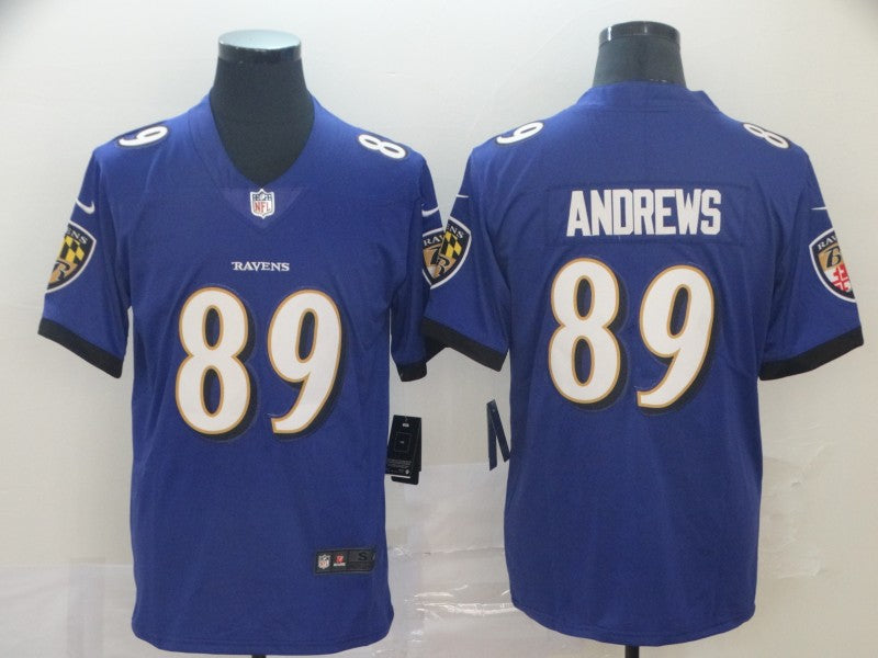 Men's Baltimore Ravens Mark Andrews #89 Purple Game Player Jerseys