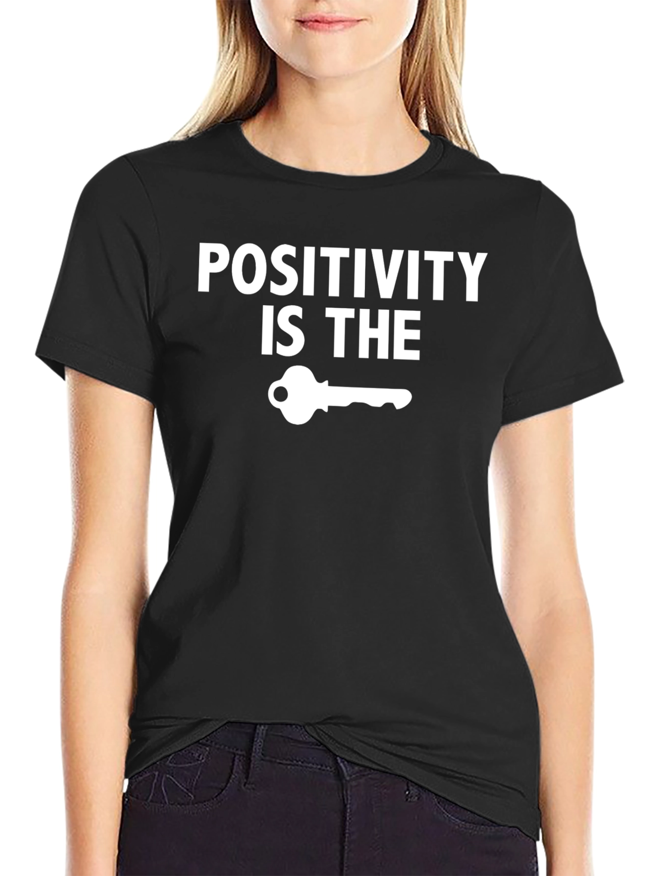 Positivity Key T-Shirt - Motivational Graphic Tee