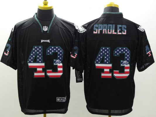 Men's Philadelphia Eagles Darren Sproles #43 Black Game Jerseys