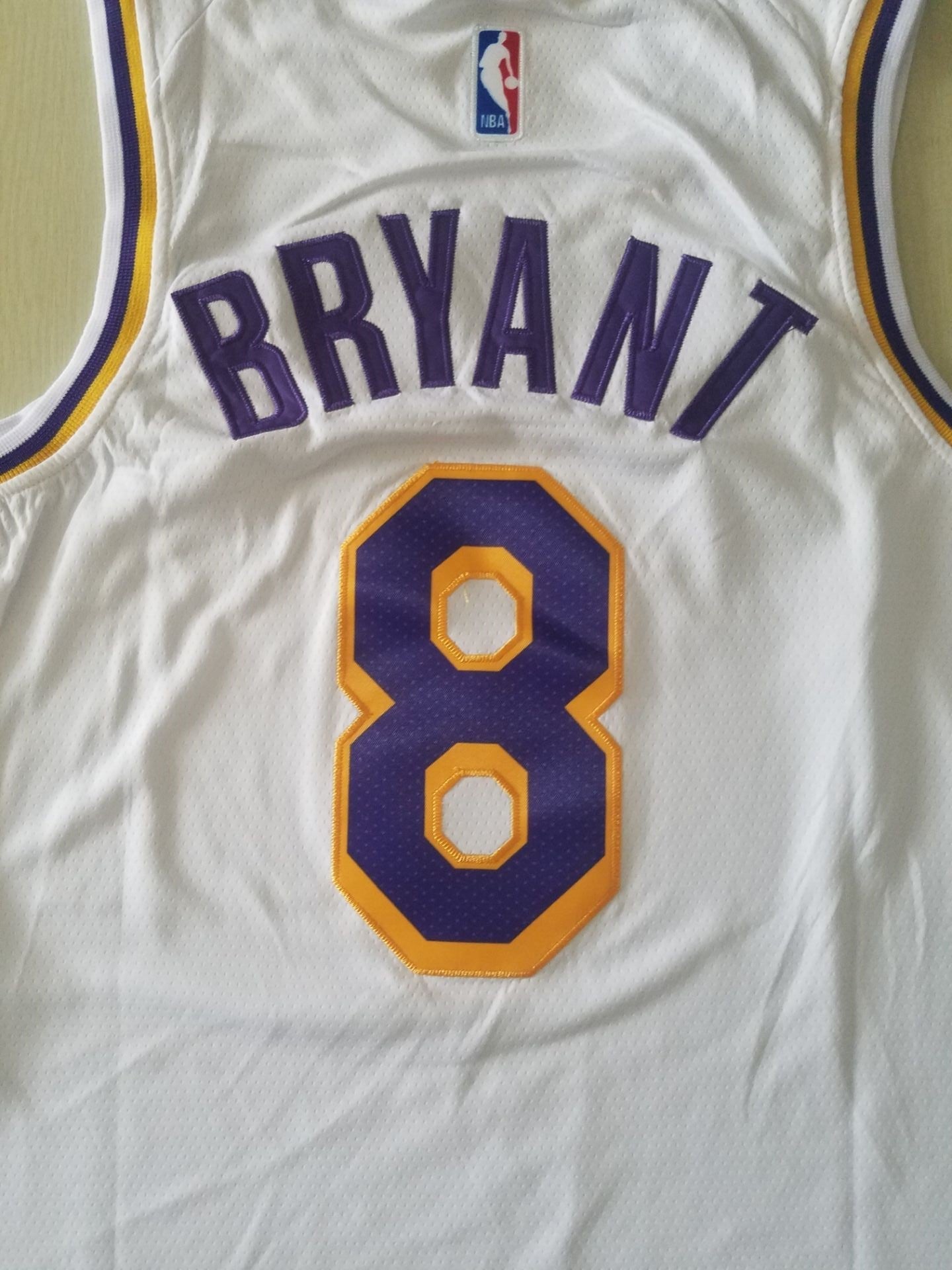 Men's Los Angeles Lakers Kobe Bryant #8 White Swingman Player Jerseys