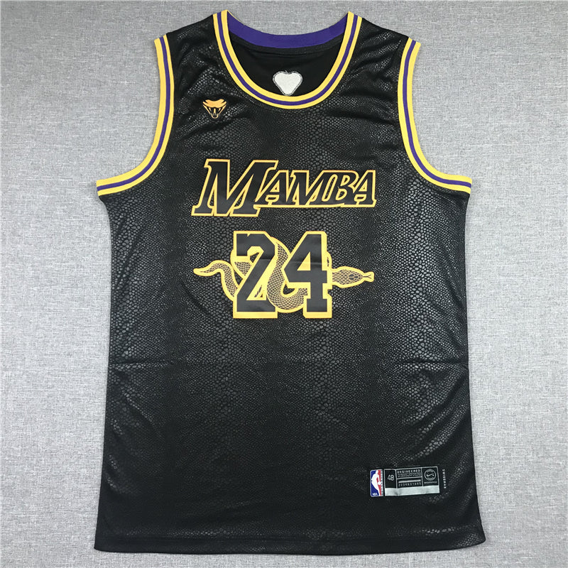 Men's Los Angeles Lakers Kobe Bryant #24 Black Player Jerseys