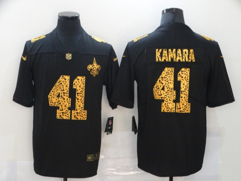 Men's New Orleans Saints Alvin Kamara #41 Black Player Game Jerseys