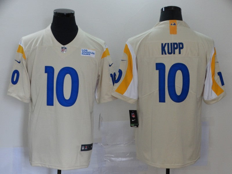 Men's Los Angeles Rams Cooper Kupp #10 Beige Vapor Limited Jerseys