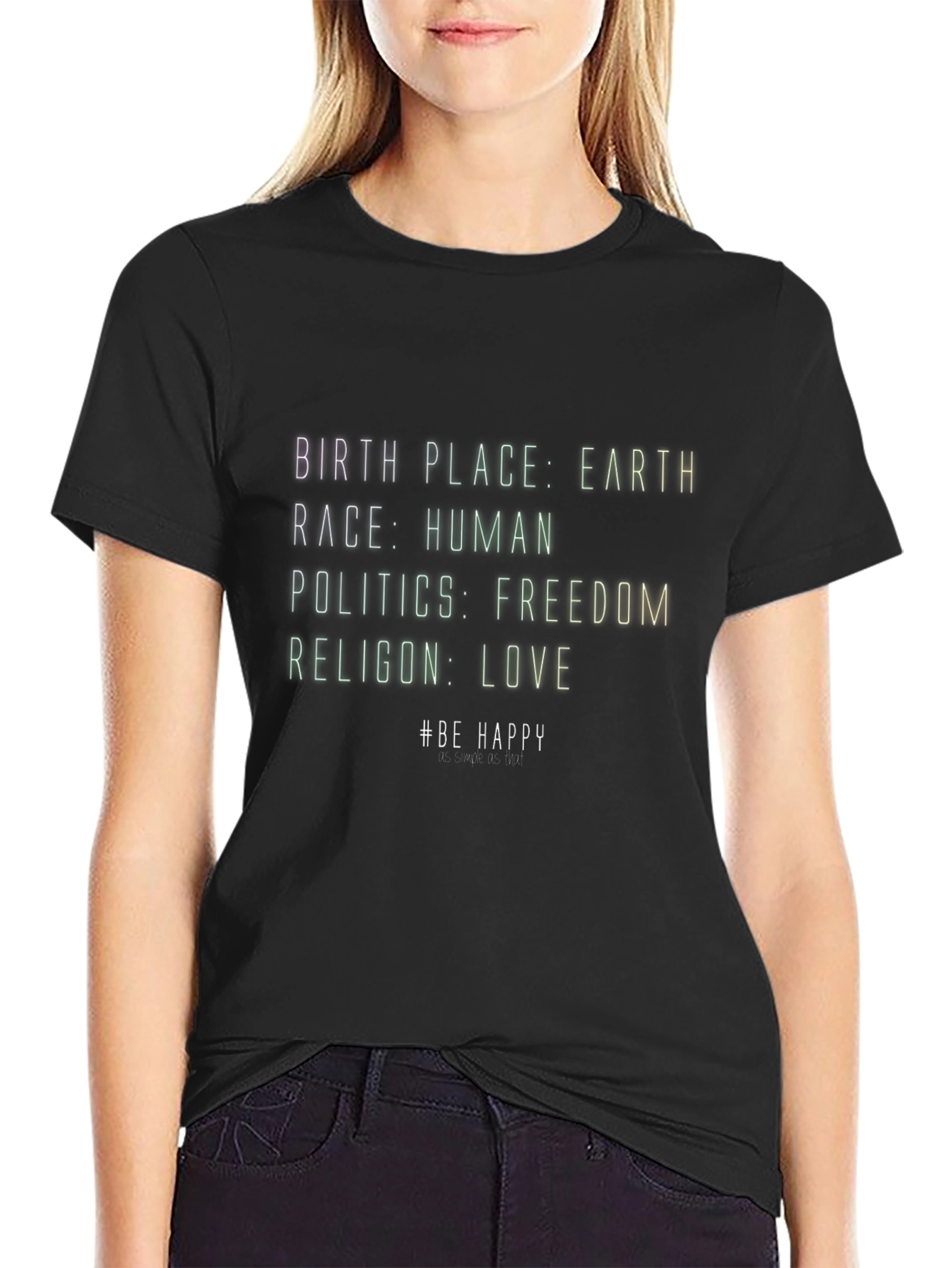 Earth Human Freedom Love T-Shirt