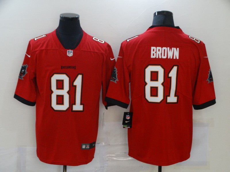 Men's Tampa Bay Buccaneers Antonio Brown #81 Red Game Jerseys