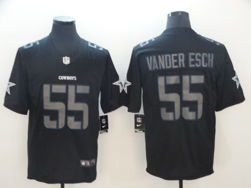 Men's Dallas Cowboys Leighton Vander Esch #55 Black Alternate Game Jerseys