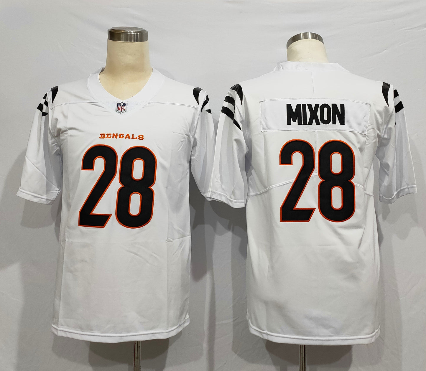 Men's Cincinnati Bengals Joe Mixon #28 White Game Jerseys