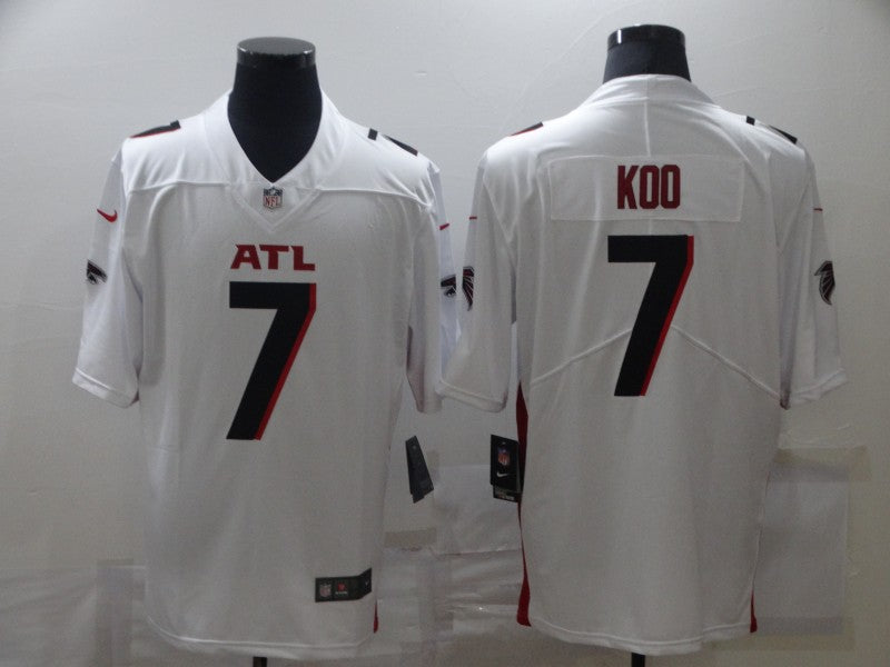 Men's Atlanta Falcons Younghoe Koo #7 White Game Jerseys