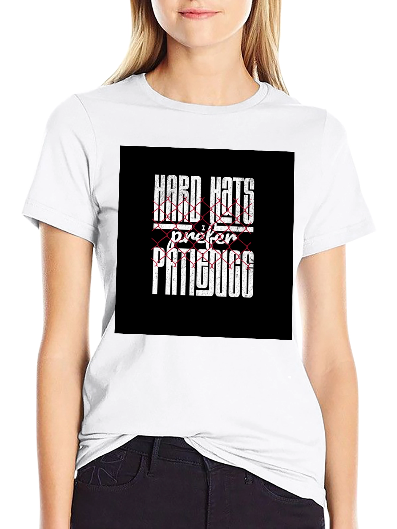 Hard Hats I Prefer Patience Black Graphic Tee