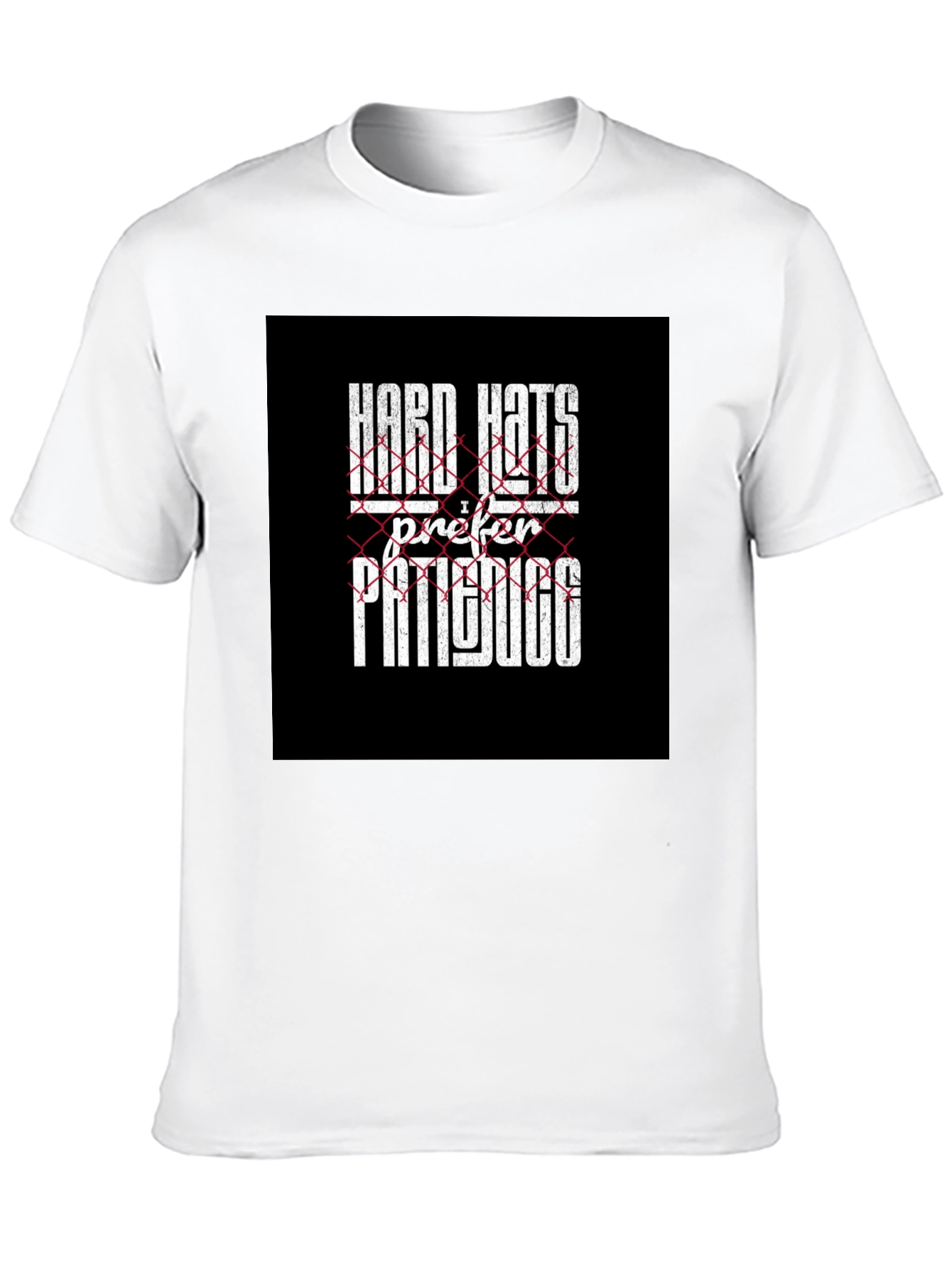 Hard Hats I Prefer Patience Black Graphic Tee