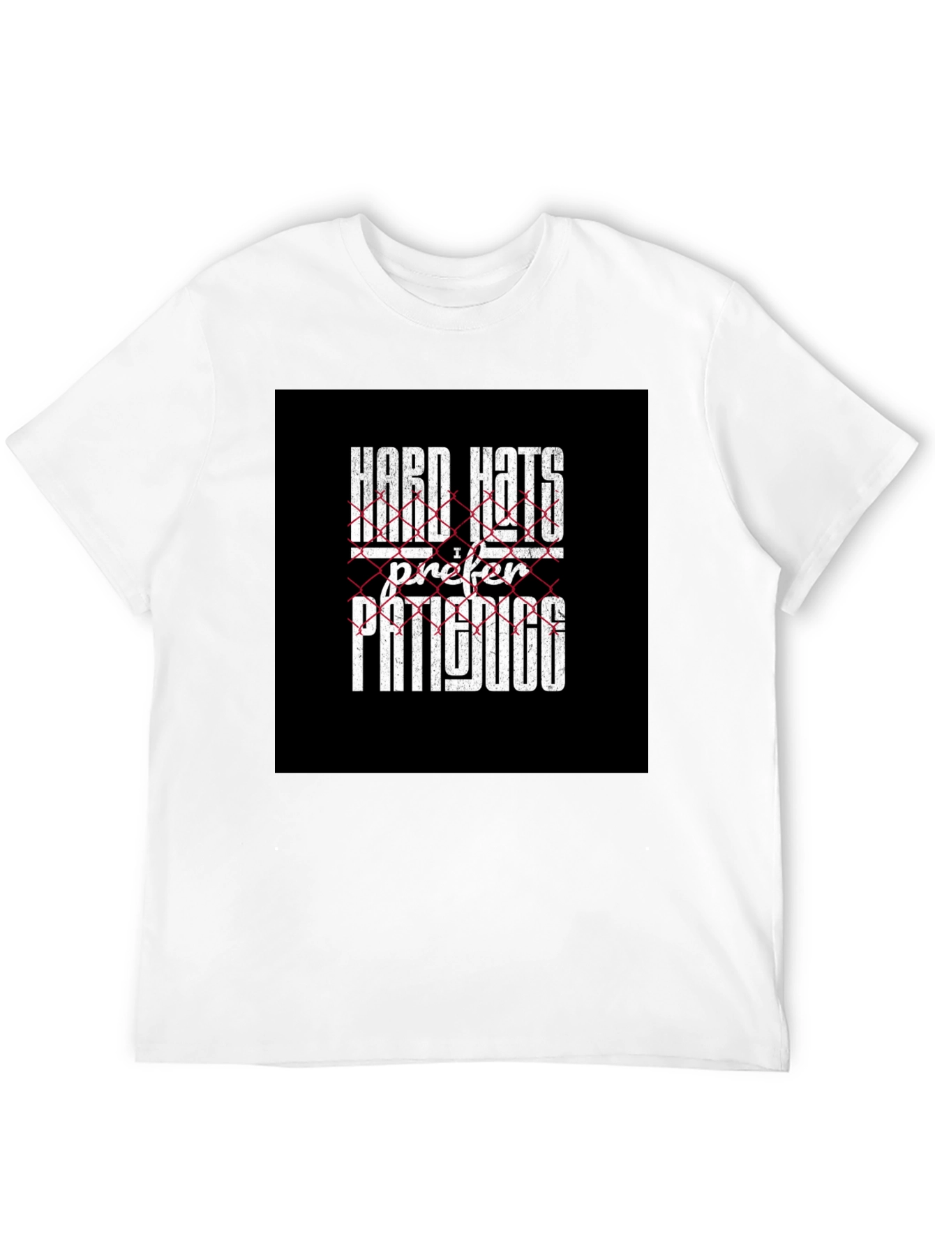 Hard Hats I Prefer Patience Black Graphic Tee